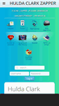 Mobile Screenshot of huldaclarkzapper.com