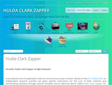 Tablet Screenshot of huldaclarkzapper.com